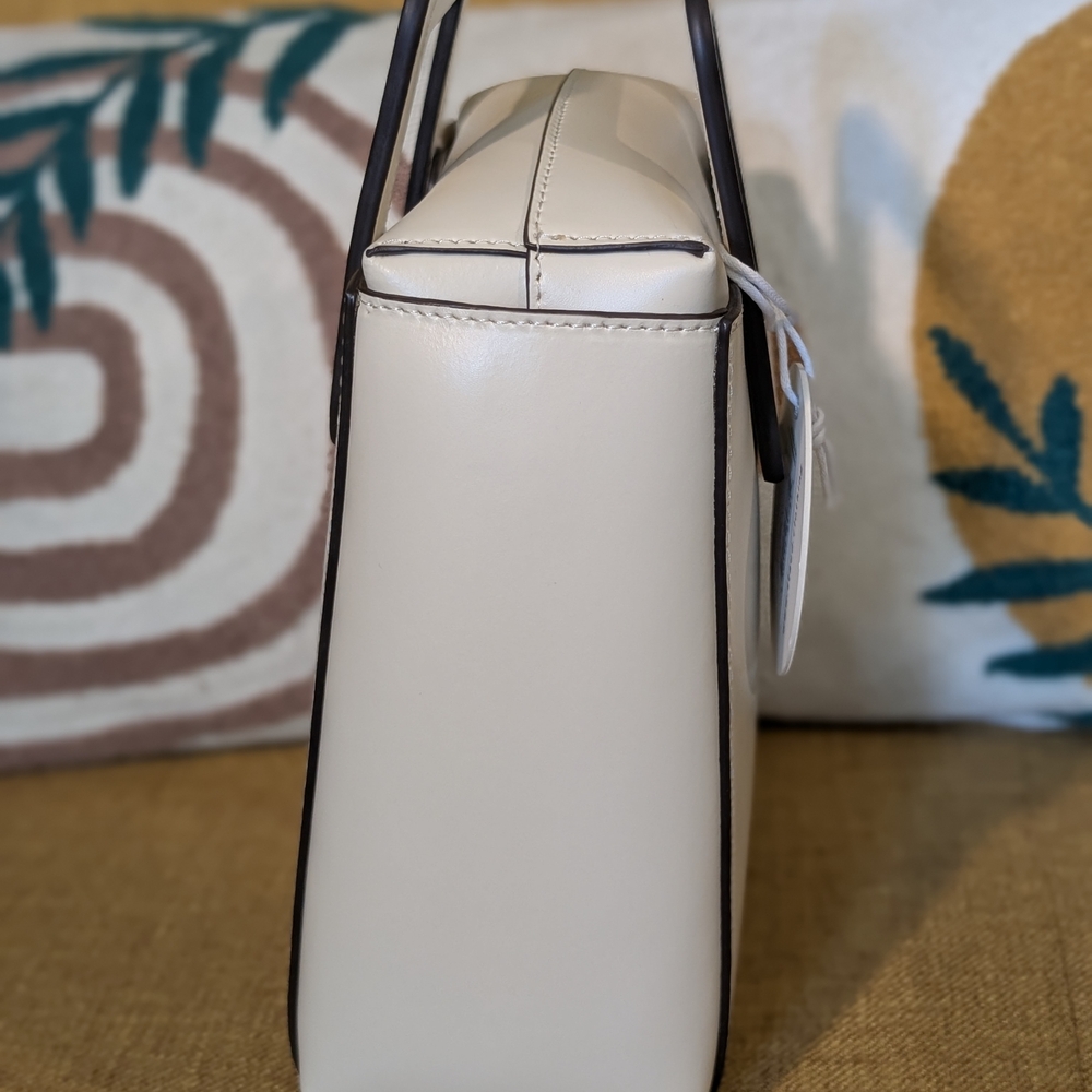 NWT STAUD Cream Mini Shoulder Bag with Black Dog - Picture 5 of 12